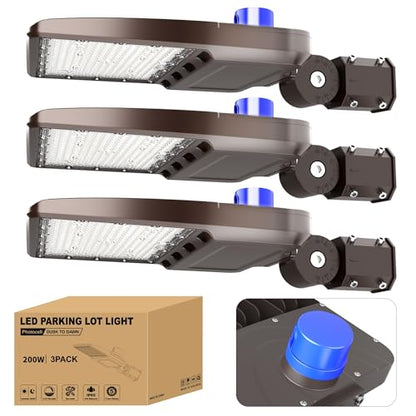 LED Parking Lot Light 200W 28000LM 5000K, Commercial Outdoor Area Lighting - size: 200w