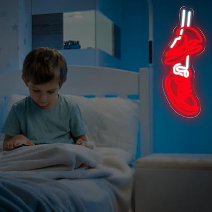 Sneakers Neon Sign For The Ultimate, Shoe LED Light - color: Sneaker-Red