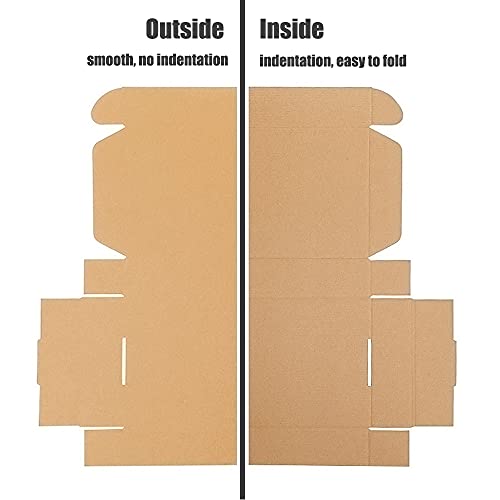 3.1"x 1.5"x 2.5" Extra Small Shipping Boxes, Brown Kraft Corrugated Cardboard Mailer Boxes, Recycable and Crush Resistant (8 Pack)