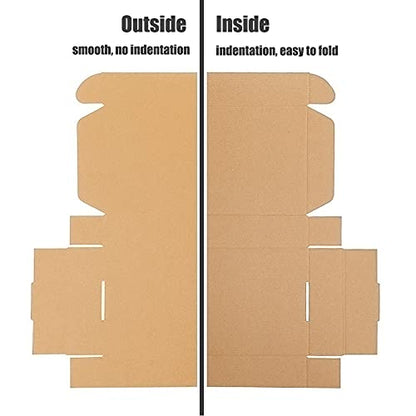 3.1"x 1.5"x 2.5" Extra Small Shipping Boxes, Brown Kraft Corrugated Cardboard Mailer Boxes, Recycable and Crush Resistant (8 Pack)