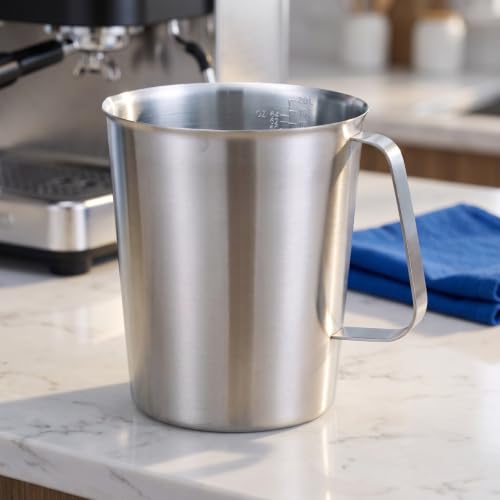 Veemoon 2000ml 304 Stainless Steel Measuring Cup Milk Pitcher