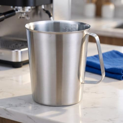 Veemoon 2000ml 304 Stainless Steel Measuring Cup Milk Pitcher