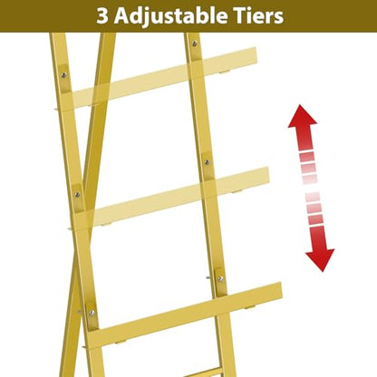 1 Pack Gold Easel Stand for Sign, Adjustable Wedding Sign Stand for Display - style: 1pack-Gold
