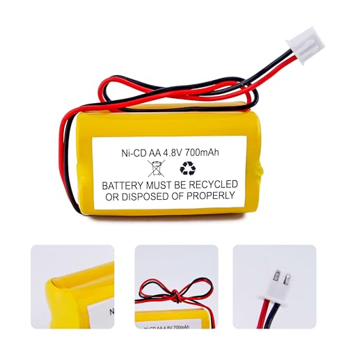 Fulpower 2-Pack 4.8V 700mAh Replacement Exit Sign Battery