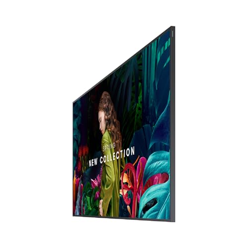 Samsung 65" Commercial UHD Signage, 28.5mm Depth, Dynamic Crystal Color, Quantum Processor Lite 4K, Ultra Slim, Home UI, Centered VESA Holes, 3-Year Warranty, LH65QBCEBGCXGO - size: 65-inch