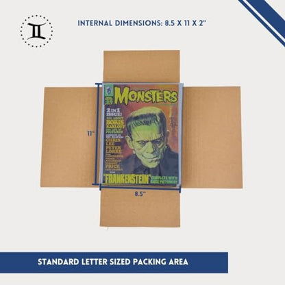 Gemini Magazine and Comic Book Mailers for Shipping (8.5x11x2’’ – 25 Pack) - size: 25 mailers only