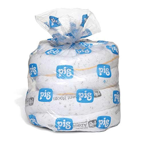 PIG Oil Boom - Oil-Only Absorbent Boom - 2 Pack - 5" x 20' Boom - Absorbs up to 12 gallons per Boom - BOM408 - size: 5" x 20'