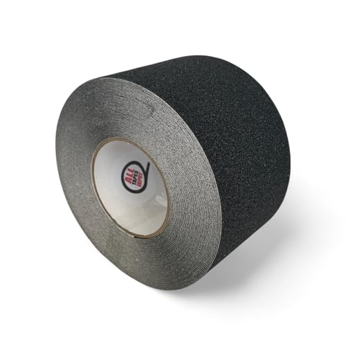 NST-20 Black Non-Skid Tape - Safety Way 60 Grit Anti Slip Traction Tape No Slip, 32 mil - 3” x 60' Pack of 1 ROLL - color: BLACK, size: 3" x 60'