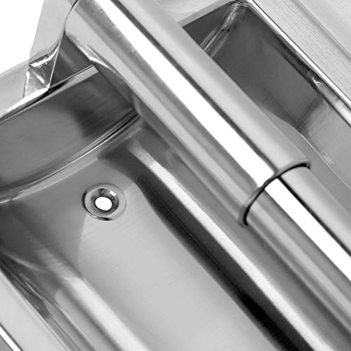 KEILEOHO Recessed Toilet Paper Holder, Wall Mounted Stainless Steel Tissue Roll Holder, in-Wall Insert Tissue with Mounting Bracket for Bathroom, Space Saving, Easy Installation