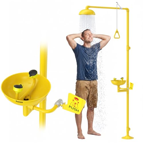 Huanyu Emergency Shower and Eye Wash Station OSHA Approved Eyewash Station - style: Without Dust Cover