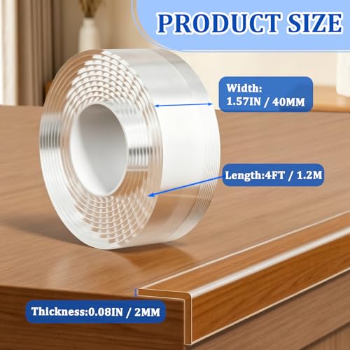 1.57in x 4ft Corner Protector Baby,Clear Edge Protector Strip - size: 1.57IN x 4FT