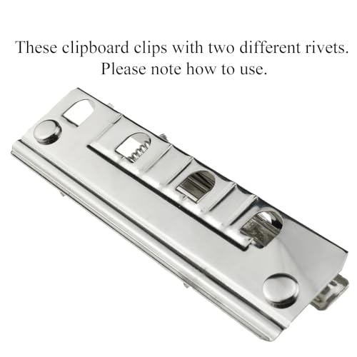 HAHIYO Silver Meta Clips - 3.94 Inches Sturdy Rivet Clipboard Clips (6 Pack), High-Grip Lever, Mountable, office/School/Home - style: LeverType-Silver-3.94in-6p