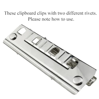 HAHIYO Silver Meta Clips - 3.94 Inches Sturdy Rivet Clipboard Clips (6 Pack), High-Grip Lever, Mountable, office/School/Home - style: LeverType-Silver-3.94in-6p