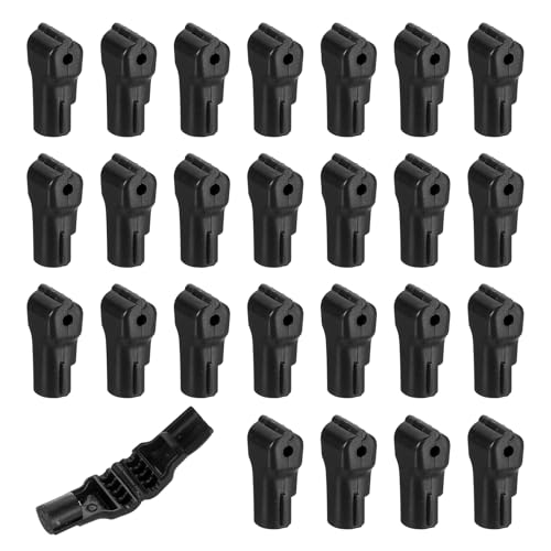 uxcell 50pcs Peg Hook Locks Stop Locks, 4mm ABS Pegboard Display Hook Security Lock, Anti Sweep Theft Stop Locks for Retail Shop and Shopping Center Pegboard Display, Black - color: Black
