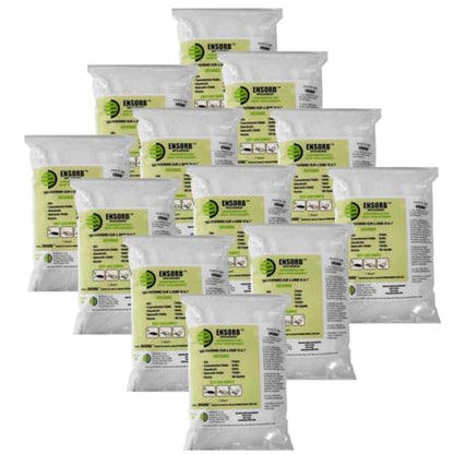 Enpac ENSORB Spill Cleanup Granular Absorbent for use with Oil, Hazmat, Chemical, Caustic, and Universal Liquids (24ct. 1-Qt.) - size: (Qty 12) 1-Quart