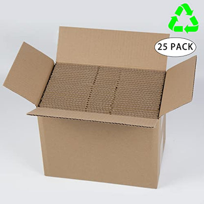 SUNLPH Shipping Boxes 6x4x4 Inches Small Corrugated Cardboard Boxes, 25 Pack - size: 6 x 4 x 4 inch