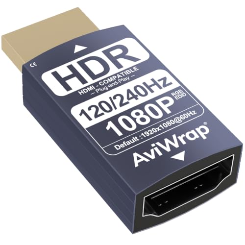 HDMI EDID Emulator Passthrough Adapter,EDID Dongle for 1080p/240Hz - color: 1080P/240Hz, size: 1pack