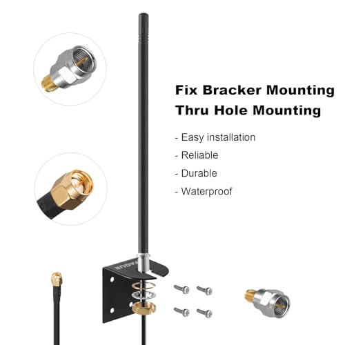 Outdoor Smart Gate Door Opener Extended Long Range Receiver Antenna for GTO Mighty Mule MM571W MM572W MM371W MM372W F3101MBC MMS100 LiftMaster Ghost All Series Controls Garage Gate Opener ，Eifagur