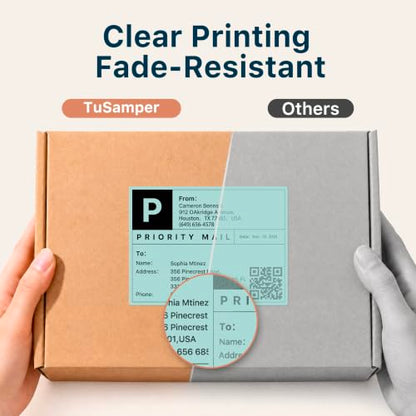 4" x 3" Thermal Labels, Green, 500 Labels/Roll - color: Green