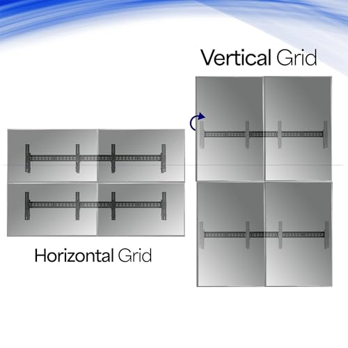 VIVO Black Pop-Out 2x2 Video Wall Mount for 37-65 in TVs, MOUNT-VW65-4 - size: 37" to 65" TVs, style: 2x2 mount