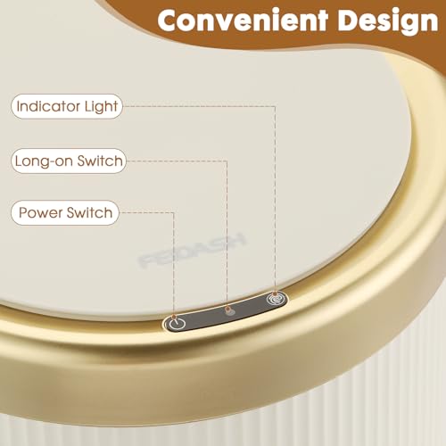 Automatic Bathroom Trash Can with Lid,Motion Sensor Trash cans Smart - color: White, size: 2.8 Gallon