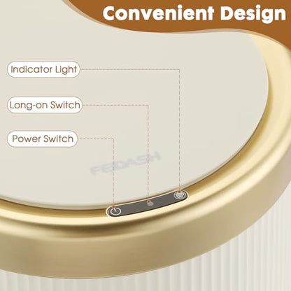 Automatic Bathroom Trash Can with Lid, Touchless Trashcan White Gold - color: White, size: 3.7 Gallon