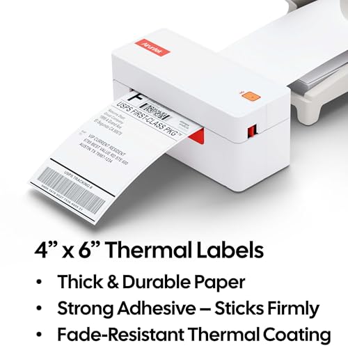 4x6 Thermal Labels, 220 Fanfold Labels, Perforated & Strong Adhesive, Compatible with Direct Thermal Printers for USPS UPS FedEx DHL Address Shipping Label - size: 4x6*220
