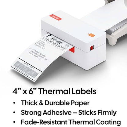 4x6 Thermal Labels, 220 Fanfold Labels, Perforated & Strong Adhesive, Compatible with Direct Thermal Printers for USPS UPS FedEx DHL Address Shipping Label - size: 4x6*220