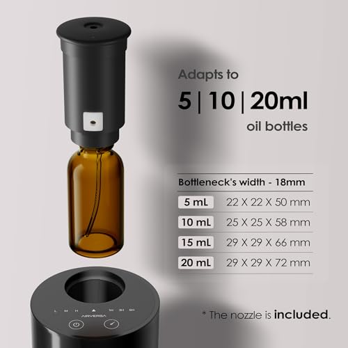 Airversa AN6 Waterless Essential Oil Diffuser Starter Kit, Black - color: Black4