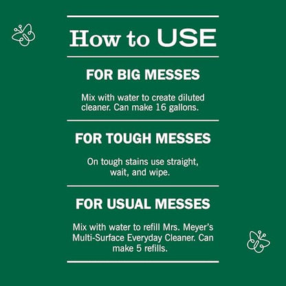 MRS. MEYER'S CLEAN DAY Multi-Surface Concentrate, Honeysuckle, 32oz, 2 Pack - size: 32 Fl Oz (Pack of 2)