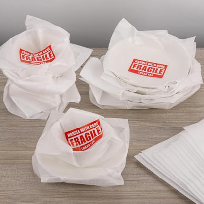 640 Dish Packing Supplies for Moving, 290 Dish Packing Kit(9 Sizes) with 350 Fragile Stickers for Plates Dishes Shipping Storage
