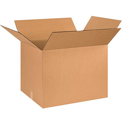 BOX USA 10 Pack of Heavy-Duty Double Wall Corrugated Cardboard Boxes, 26" L x 20" W x 20" H, Kraft, Shipping, Packing and Moving - style: Double Wall