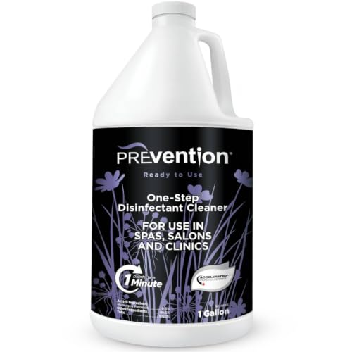 Prevention Ready-To-Use Disinfectant Cleaner – Surface Disinfecting & Cleaning Solution for Salons, Spas, Clinics – Hospital Grade, Gallon Refill – 1 Gallon (1 Pack) - size: 1 Gallon Cleaner (1 Pack)
