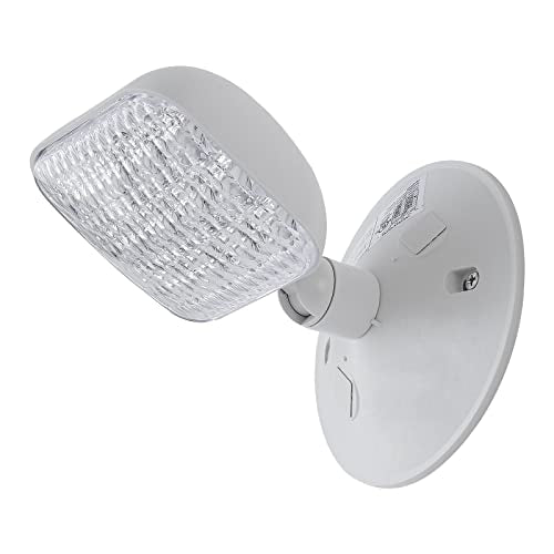 GZRUIYANG Emergency Remote Head Lighting, Single Square Head Emergency Light, UL Listed, Multi Voltage 3.6 to 24 Volt Input, 3 Watts, 180 Lumen, No Battery Inside - size: Remote Single Head, Square