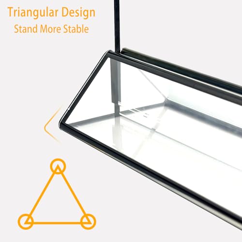 Acrylic Sign Holder 8.5x11 Inch with Black Borders, 6 Pack Black Picture Frames for Wedding, Double Sided Table Number Holders Menu Holders, Acrylic Stands for Display, Restaurant Signs