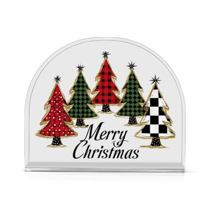 Christmas Trees Napkin Holder for Table Acrylic Tissue Dispenser - color: Christmas Trees