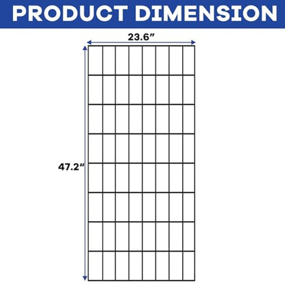 4 Pack 2 x 4 Ft Grid Wall Panels, Heavy Duty Wire Grid Display Panels