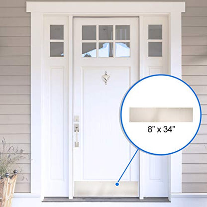 National Hardware N270-316 Kickplate in Satin Nickel, 8" x 34" - color: Satin Nickel, size: 8" x 34"