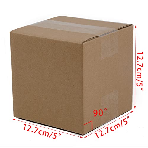 SUNLPH Shipping Boxes 5x5x5 Inches Small Corrugated Cardboard Boxes, 25 Pack - size: 5 x 5 x 5 inch