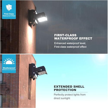 Lightdot 150W Wall Pack LED Exterior Light, Dusk to Dawn 2Pack - style: Adjust 150W