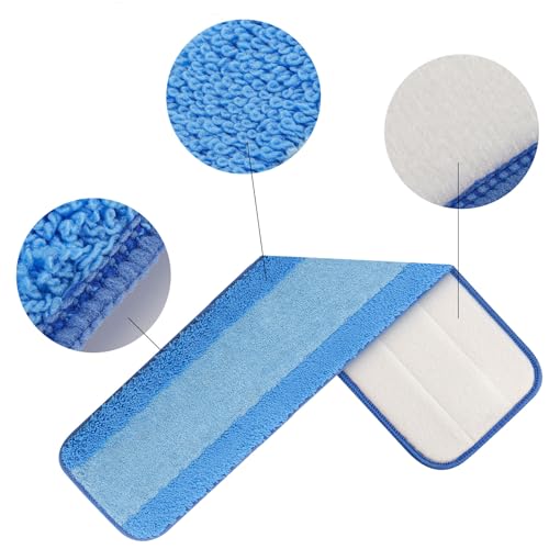 15 Pack Microfiber Mop Pads 18 in Mop Pad Refills Compatible with Bona Mop