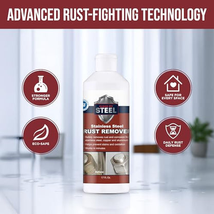 CLEAN MY STEEL Stainless Steel Rust Remover Industrial Cleaner 5L - size: 169 Fl Oz (Pack of 1)