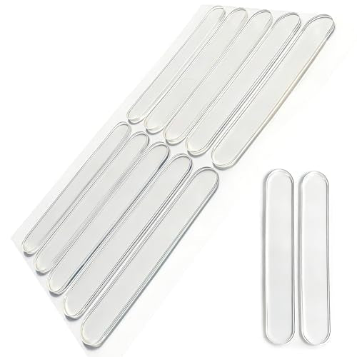50 PCS Cabinet Door Bumper, Premium Long Strip Door Silencer