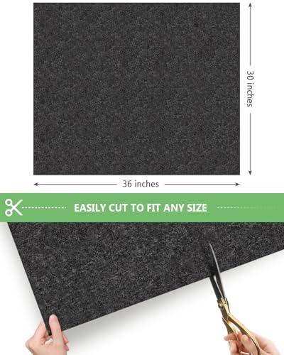 Oil Spill Mat for Garage Floor Under Car - 24x36 Inches Oil Splash Pad, Garage Driveway Oil Drip Mat, Oil Absorbent Mechanic Floor Mat for Motorcycle, Garage, Refrigerator, Golf Cart, Basement