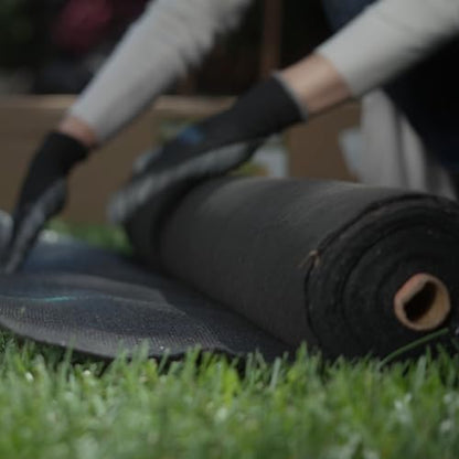 ECOgardener Premium 5oz Landscape Fabric, 3ft x 50ft Pro Garden Weed Barrier - Durable & Heavy Duty Weed Block Gardening Mat, Easy Setup & Superior Weed Control, Eco-Friendly & Convenient Design - size: 5oz - 3ft x 50ft