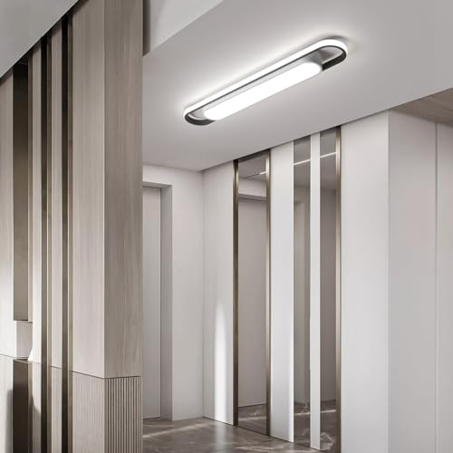 Modern LED Ceiling Lights,6500K Flush Mount Ceiling Lamp,50W Metal Smart Ceiling Chandelier Lighting Fixture for Kitchen Living Room Bedroom Dining Room Office Garage (36.2") - color: White Light, size: 36.2 Inch