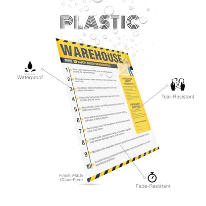 Warehouse Safety Poster – OSHA Warehouse Safety Rules Chart - size: Warehouse