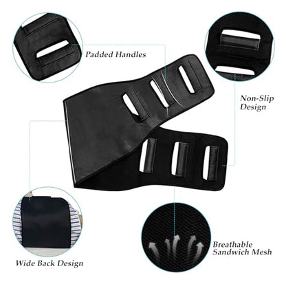 Transfer Belt Transfer Sling Padded Gait Belts with Seniors Patient Lift - color: Black 2