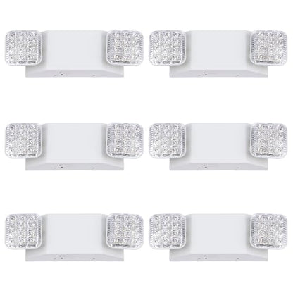 GRUENLICH LED Emergency Light for Business, Battery Backup, 6 Pack - size: 6-Pack