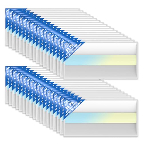 36Pack 2x4 FT LED Center Basket Troffer Light, 5CCT Color Tunable 3000/3500/4000/5000/6500K, Watt Adjustable 72W/60/50/40/30W, 0-10V Dimmable Drop Ceiling Lights, 120-277V-ETL Qualified - size: 2X4 36Pack
